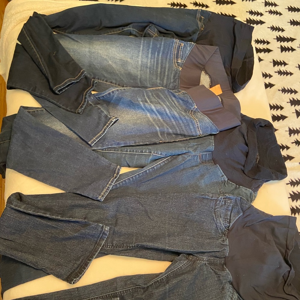 Denim maternity jeans